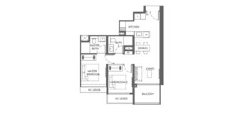 The-HILL-At-One-North-Floor-Plan-2B-2A The-HILL-At-One-North-Floor-Plan-2B-2A