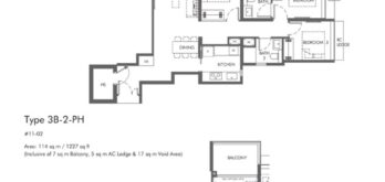 The-HILL-At-One-North-Floor-Plan-3B-2 The-HILL-At-One-North-Floor-Plan-3B-2