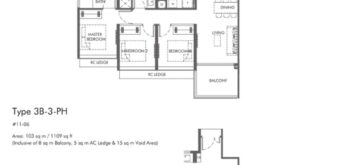 The-HILL-At-One-North-Floor-Plan-3B-3 The-HILL-At-One-North-Floor-Plan-3B-3